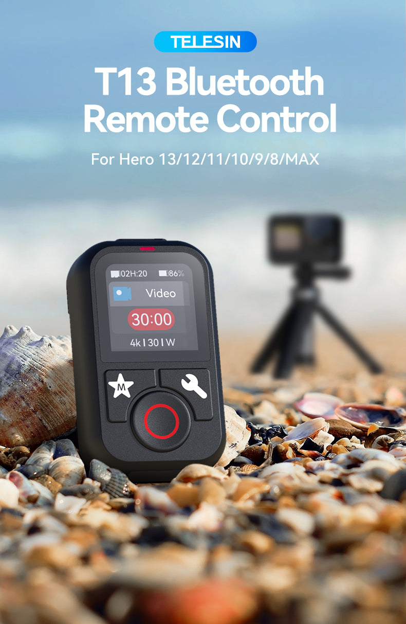 Control remoto Bluetooth para GoPro 13/12/11/10/9/8 y Max - TELESIN