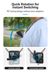 Soporte de cuello magnético 2 en 1 para cámaras de acción y smartphone 2.0 - TELESIN