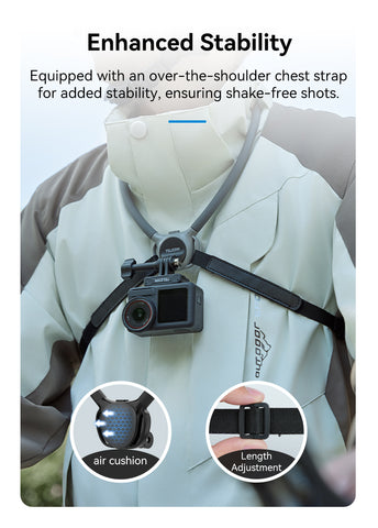 Soporte de cuello magnético 2 en 1 para cámaras de acción y smartphone 2.0 - TELESIN