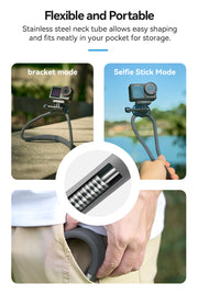 Soporte de cuello magnético 2 en 1 para cámaras de acción y smartphone 2.0 - TELESIN