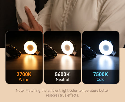 Luz Magnética Magsafe extensible para Smartphones con 3 niveles de brillo y temperatura de color - TELESIN