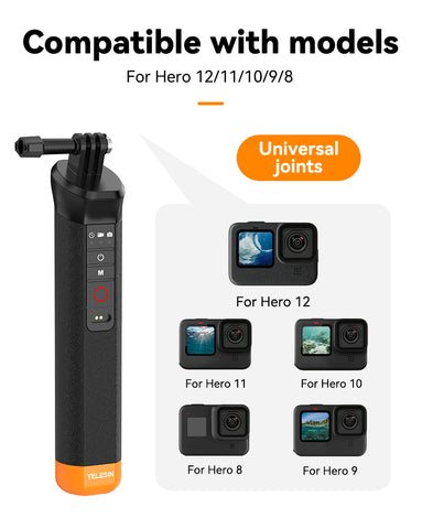 Bastón flotante Bluetooth para GoPro y cámaras de acción - TELESIN