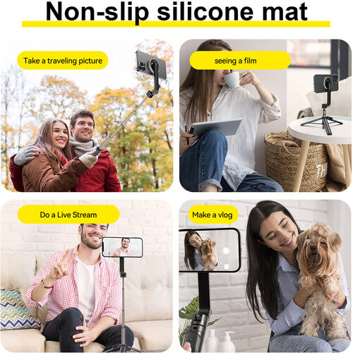 Bastón selfie magnético para smartphone con control remoto Bluetooth - TELESIN