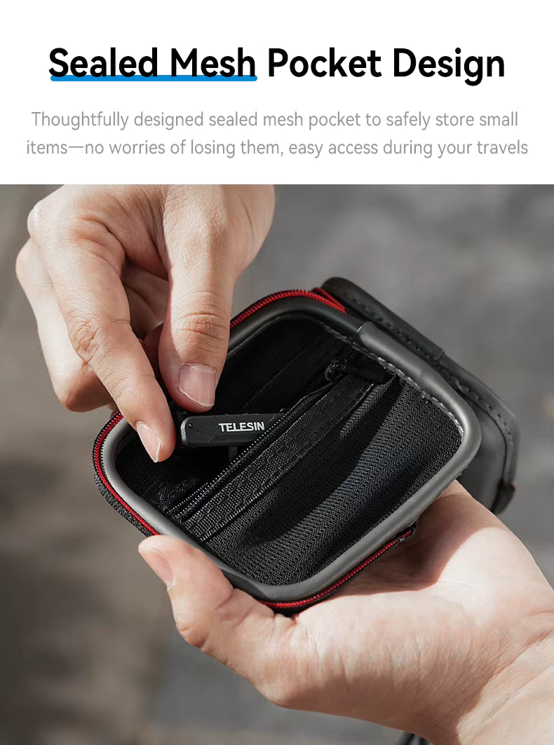 Estuche de almacenamiento resistente y aprueba de agua y golpes Gopro - Telesin