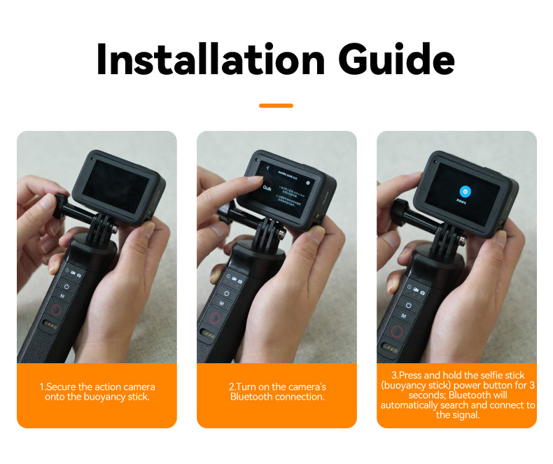Bastón flotante Bluetooth para GoPro y cámaras de acción - TELESIN