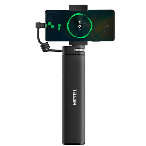 Selfie stick recargable 10.000 mAh para Cámaras de acción y Smartphone- TELESIN