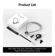 Soporte de cuello magnético 2 en 1 para cámaras de acción y smartphone 2.0 - TELESIN