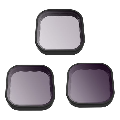 Set de filtros ND8/ND16/ND32 para GoPro Hero 12/11/10/9 - TELESIN