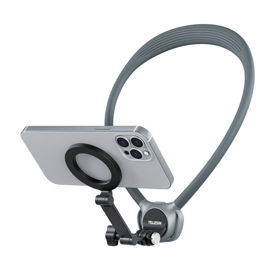 Soporte de cuello magnético 2 en 1 para cámaras de acción y smartphone 2.0 - TELESIN