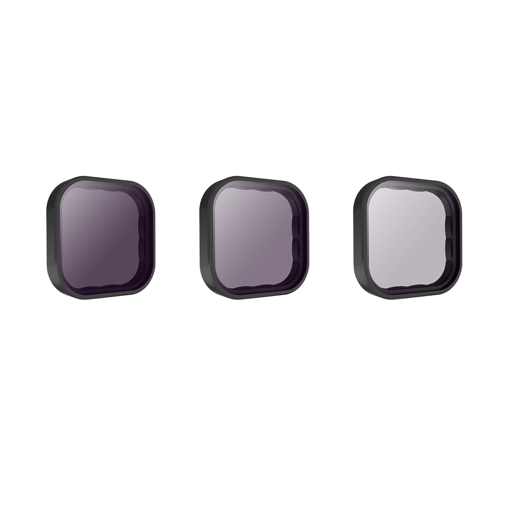 Set de filtros ND8/ND16/ND32 para GoPro Hero 12/11/10/9 - TELESIN