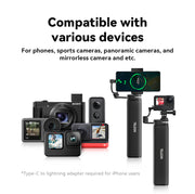 Selfie stick recargable 10.000 mAh para Cámaras de acción y Smartphone- TELESIN