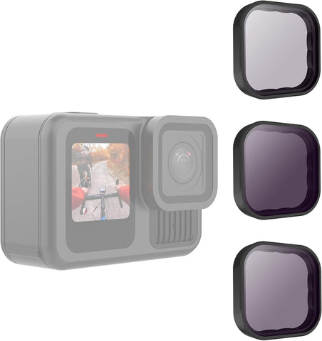 Set de filtros ND8/ND16/ND32 para GoPro Hero 12/11/10/9 - TELESIN