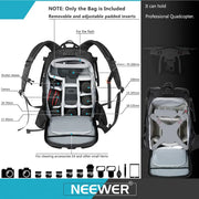 Mochila Neewer 30L Negra para Cámara y Dron
