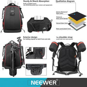 Mochila Neewer 30L Negra para Cámara y Dron