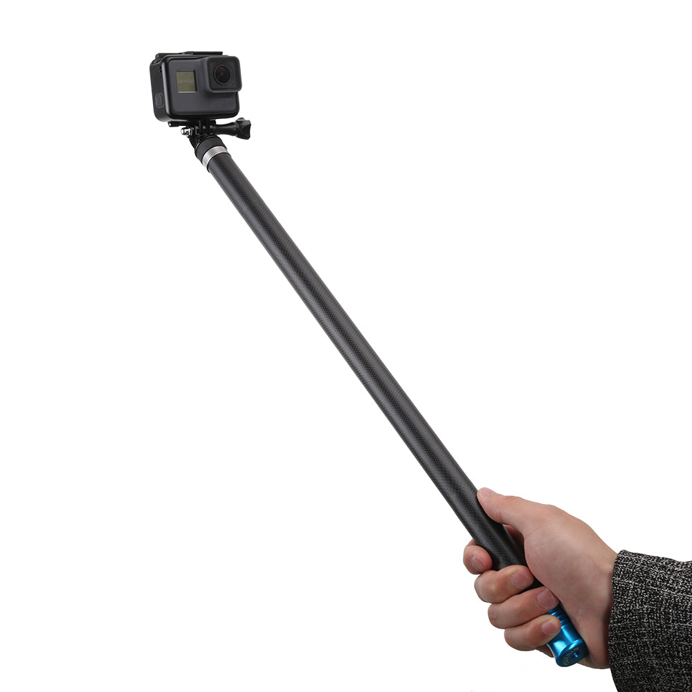 Bastón Selfie 2,7 m de fibra de carbono para cámaras de acción – TELESIN