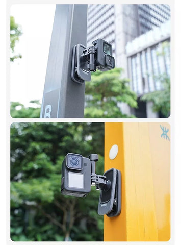 Soporte magnético para cámaras de acción en mochila con rotación 360° - TELESIN