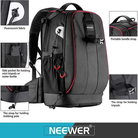 Mochila Neewer 30L Negra para Cámara y Dron