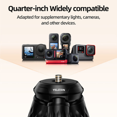 Trípode Magnético Flexible para Smartphone y Cámaras de Acción - TELESIN