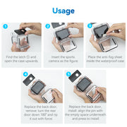 Carcasa impermeable para GoPro 9/10/11/12 - TELESIN