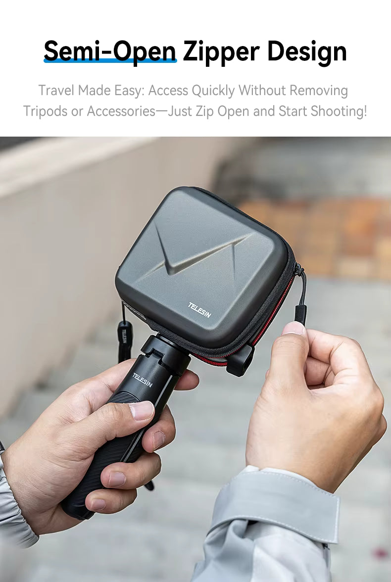 Estuche de almacenamiento resistente y aprueba de agua y golpes Gopro - Telesin
