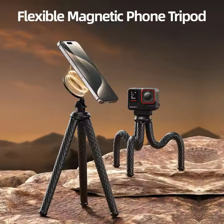 Trípode Magnético Flexible para Smartphone y Cámaras de Acción - TELESIN