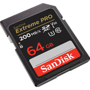 Tarjeta SD SanDisk 64GB Extreme Pro UHS-I SDXC 200MB/s